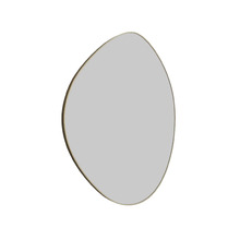 90cm Satin Brass Monroe Steel Wall Mirror
